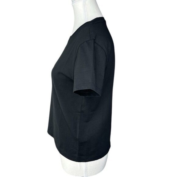 Everlane Women's NWOT Black Organic Cotton Short Sleeve Box-Cut‎ Tee XS/C35.25 - Picture 3 of 14